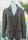 MARYLINE Knit Wool Cardigan Sweater Jacket wool blend Made Italy sz XL Italian