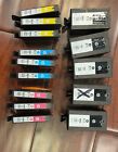 Lot of 14 Empty Used HP Black & Color Ink Jet Cartridges 902