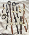 Lot of Vintage Watches & Parts (AS IS, for repair parts batteries)