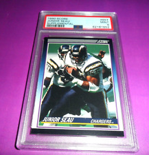 1990 Score Traded JUNIOR SEAU CHARGERS Supplemental Rookie RC #65T PSA 9  MINT