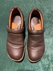 Bolo Brown Leather Clogs Slip On Shoes Comfort Mules Women Size 10 EU 42