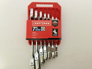 Craftsman CMMT87009  Polished Ratcheting flex Head  wrench Set: 7 Pc, metric