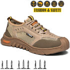 Safety Shoes Hiking Women Trainers Lightweight Steel Toe Cap Mesh Work Boots