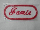 JAMIE USED EMBROIDERED VINTAGE SEW ON NAME PATCH TAGS ASSORTED COLORS