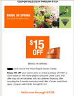 Home Depot $15 off $100 Coupon Valid only with a Home Depot Consumer credit card