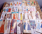 Lot of 27 Vintage Sewing Patterns Women's Fashion Clothes Dress Simplicity Mixed