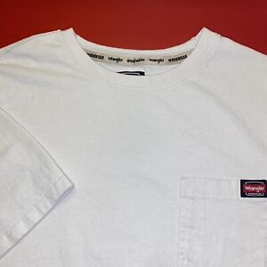 Wrangler Workwear Pocket Men’s XL 46-48 Cream Color T-Shirt