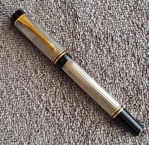 Parker Duofold Godron Sterling Silver Rollerball-Excellent- Harder to Find 1991