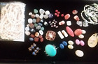 Large Lot of Natural Gemstones,Clasps,Pendants