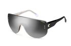 Carrera Silver Black/Grey Mirrorshade Silver Shield Sunglasses FLAGLAB12079D