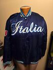 Italia Italy Kappa 80s Satin Style Jacket Size Medium Soccer Football