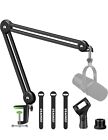 Aokeo Microphone Stand Desk Adjustable Heavy Table Mic Stand Arm Boom