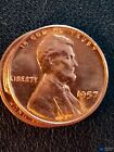 1957 Lincoln Wheat Cent RED BU from Original Roll - FREE Shipping