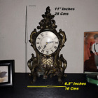 Antique Beautiful  Bronze  Quartz Clock - Working Condition
