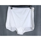 Vintage New Lorraine Plus Size 10 Panties Cotton White 01754X High Waist USA