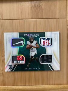 2020 Panini Immaculate Collection #QJ5 Jalen Hurts Quad Patch 1/1 ROOKIE RC (FL)