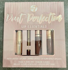 W7 Pout Perfection Lip Essentials Gift Set - Lips Lipgloss Matte Glossy Plumper