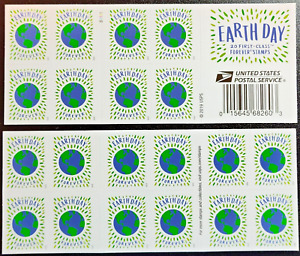 Mint US Earth Day Booklet Pane of 20 Forever Stamp Scott# 5459 (MNH)
