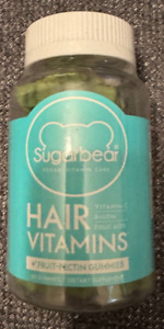 Sugar Bear Hair Vitamins Vegetarian Gummies Extra Strength Biotin, 60 Count #