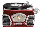 Old World Christmas Retro Look Record Player Playing Vinyl Records Ornament