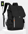 Mens Laptop Backpack Waterproof Travel Knapsack Business School Bag