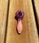 4.5 inch Blown Glass Herb Smoking Pipe Ceremonial Tobacco Pipe, Glass Pipe