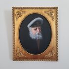 New ListingUnique Vintage J. Fuller Captain Oil Painting On Wood Board Framed 12.5
