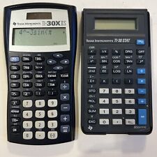 New ListingTexas Instruments Ti-30 Stat Scientific + TI-30x IIs Calculators Lot Of 2