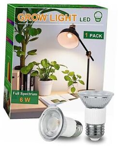 New ListingDOMMIA Plant Light for Indoor Plants, Full Spectrum LED Grow Light 5w E26 (Rw)