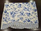 Waverly Delft Blue/White Arbor Rose Petticoat Fairfield Vintage Valance 76”x15”