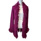 Felicity Long Cardigan Pink Womens Size Medium Vintage 90s Sweater Acrylic Wool