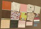 Scrapbook Double-sided Cardstock/Paper; Lot of 23 Pieces; 12