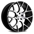 RAVETTI M8 Black Machined Face 20x8.5 5x120.65 +32 Wheels Set of Rims (For: Chevrolet S10 Blazer)