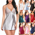 Womens Sexy Lingerie Lace Babydoll G-String Dress Sleepwear Nightwear Underwear