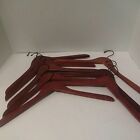 Lot of 16 Used Brown Wooden Shirt Hangers Good Condition