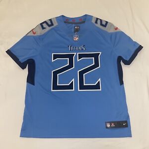 Nike On Field Derrick Henry Tennessee Titans Stitched Shiny Logo Jersey Mens XL