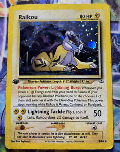 Pokémon Raikou (Neo Revelation)  1st Edition Holo