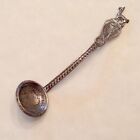 1859 PERU ONE REAL ANTIQUE SILVER COIN SPOON cd
