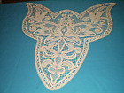 Old vintage brussels lace tablecloth a rare find