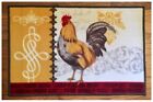 Country ROOSTER Floral Scroll Red Brick Kitchen Rug Floor Mat Carpet 18
