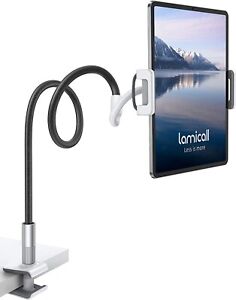 Tablet Holder, Lamicall Tablet Stand: Flexible Arm Clip Tablet Mount