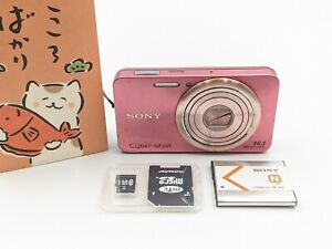 SONY Cyber-shot DSC-W570 Pink 5x Zoom Digital Camera Japanese Only 104
