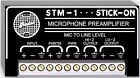 RDL STM-1 Stick-On Microphone Preamplifier, Fixed 50dB Gain for Consistecy