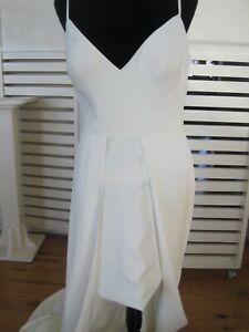 Wedding Dress Kelly Chase Coture Paper Doll Size 8 Satin Lined Spaghetti Strap