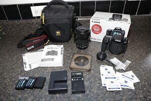 Canon EOS 77D 24.2MP Digital SLR Camera - Black (Kit w/ EF-S 18-135mm Lens)
