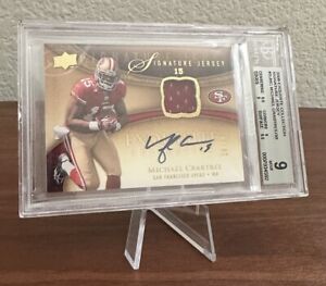 New Listing2009 UD Exquisite Michael Crabtree Signature Jersey RPA Rookie RC Patch Auto /30
