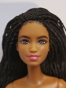 NEW 2021 NUDE BARBIE Doll   AA braided HAIR. NUDE DOLL