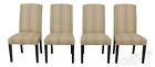 L59687EC: Set of 4 CRATE & BARREL Modern Design Upholstered Dining Chairs