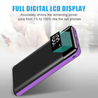 10000mAh Portable Power Bank 3 USB LCD External Battery Charger For Mobile Phone