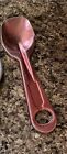 Vintage PINK SHORT'NING AND ICE CREAM SPOON SUPER CUTE USED SHIPS FREE!!